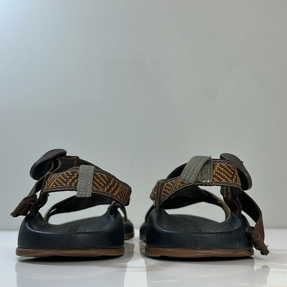 Chaco Z1 Ecotread Orange Strappy Sandals Size 3